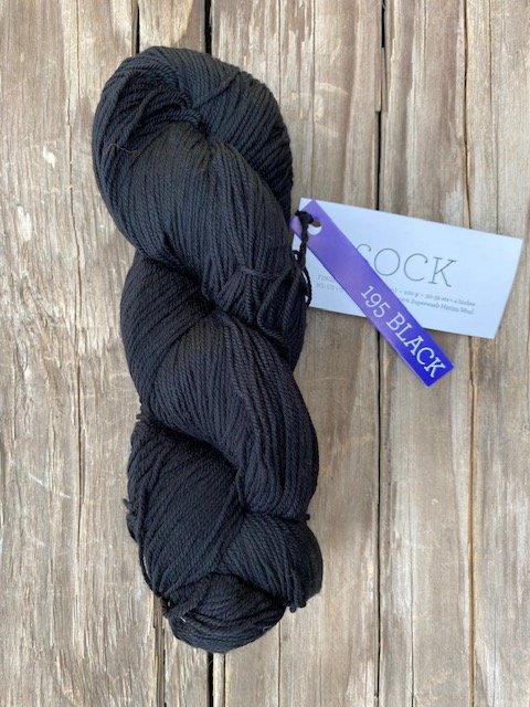 Malabrigo - Sock #195 Black — Fiber Yarns