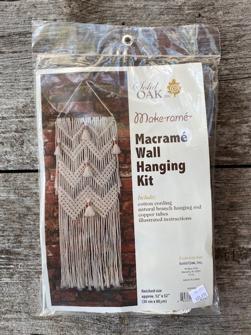 Hoooked Macrame Kit w/Spesso Yarn-Wall Hanging Faros - Biscuit - 21872502