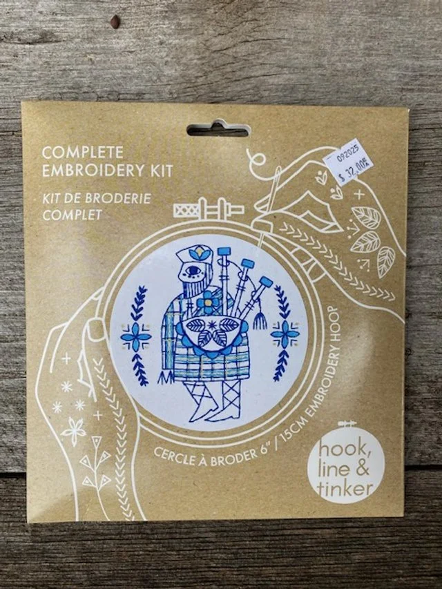 Hook line tinker embroidery kit bagpiper.jpg