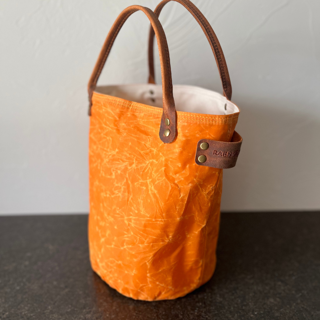 Raen Works Bucket Knitting Bag #pumpkin.png