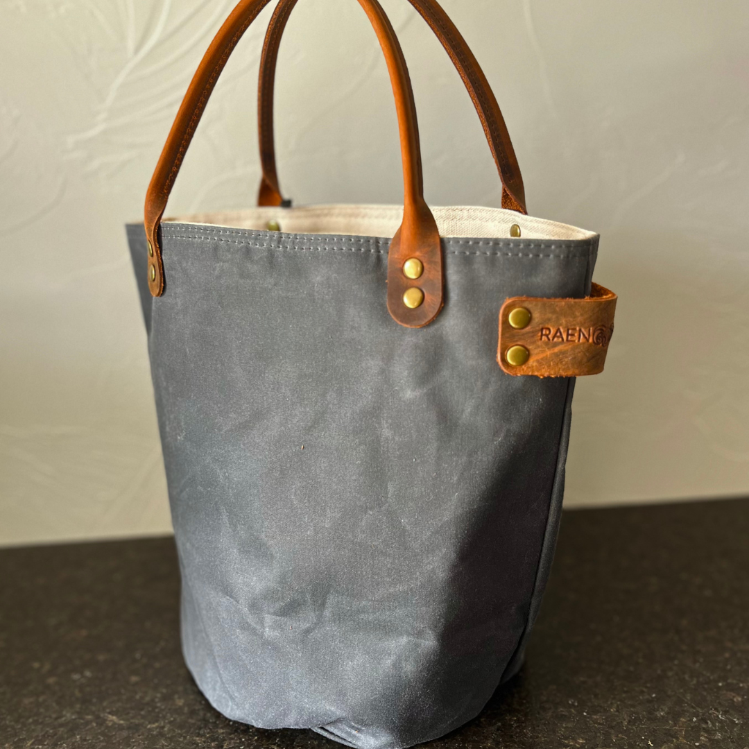 Raen Works Bucket Knitting bag #charcoal grey.png