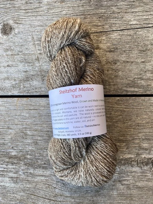 Steitzhof merino brown marl yarn.jpg