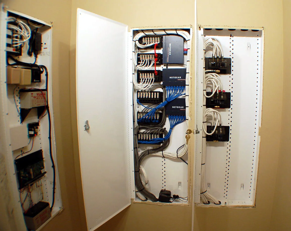 Structured Wiring Panel Examples Low Voltage Structured Wiring Contractor Seattle — Cutting Edge Design ...