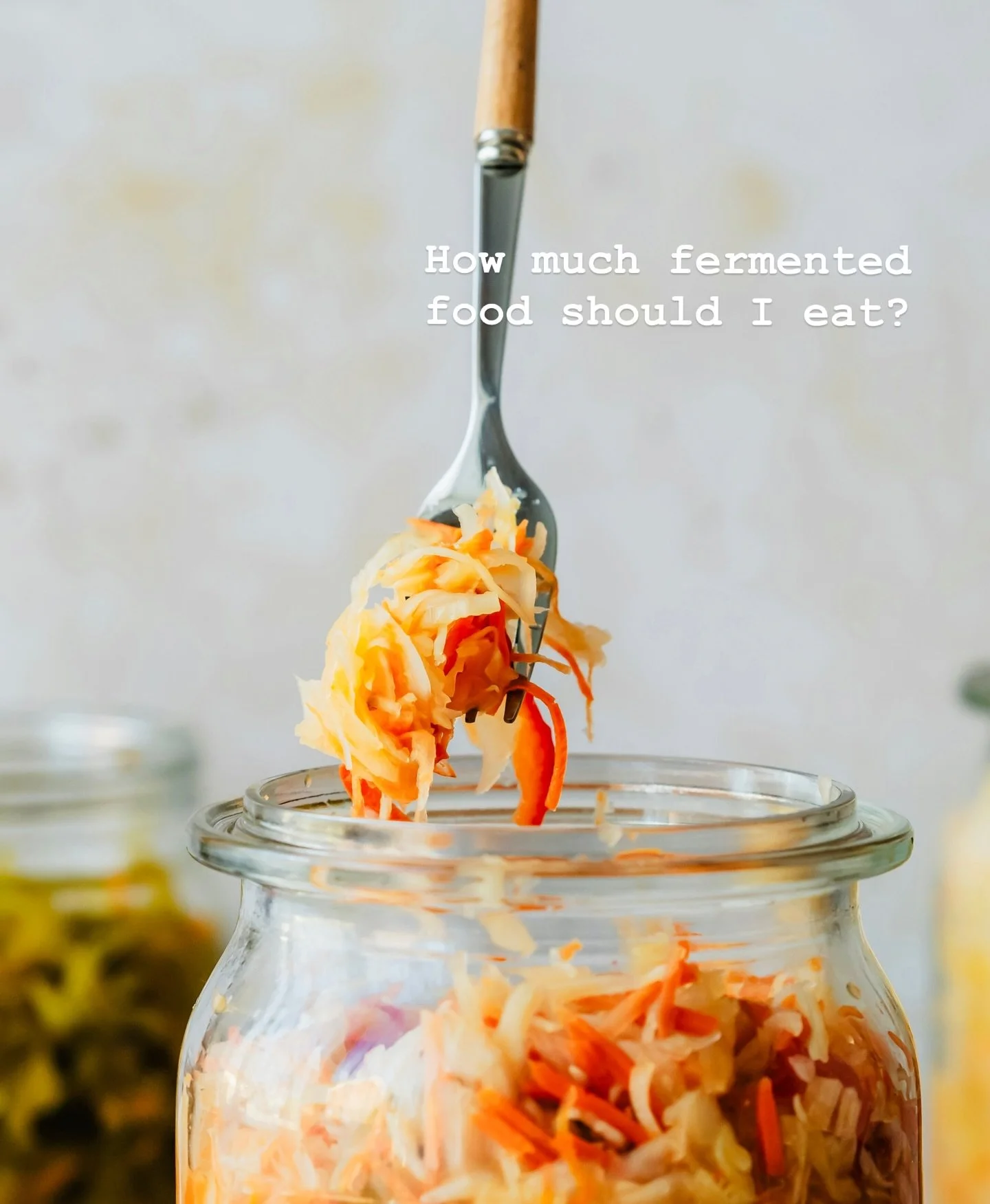 Fermented foods aren&rsquo;t a &lsquo;more is better&rsquo; situation.

They&rsquo;re alive &mdash; and your gut needs time to adapt.

A small, regular amount is often more supportive than the occasional overload.

Bloating, discomfort, or reflux are