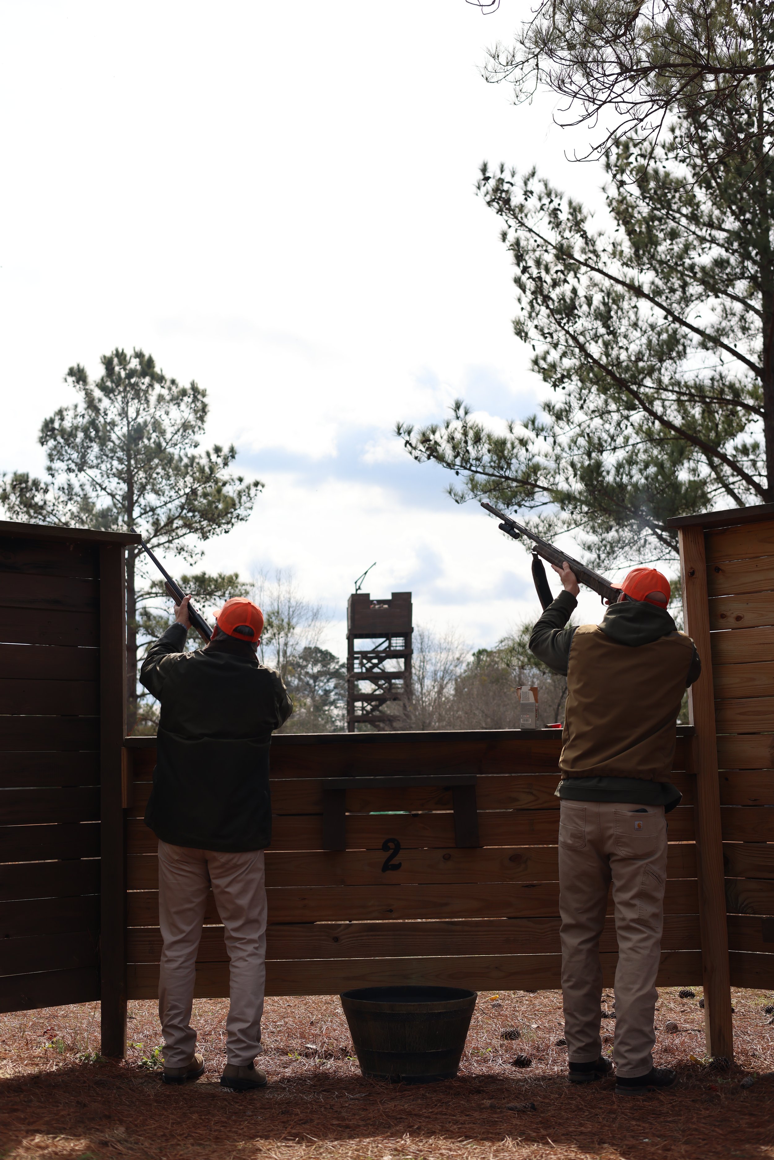 Pheasant tower shoot at Auburn Oaks Farm