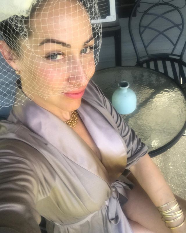 Vintage Bond Girl Trapped In A Modern World &spades;️.
.
Also-please swipe through-Do you guys prefer the close up selfie(first pic I used) or the full body on the porch? I never know which photo to post on my feed!! I usually prefer closer ups becau