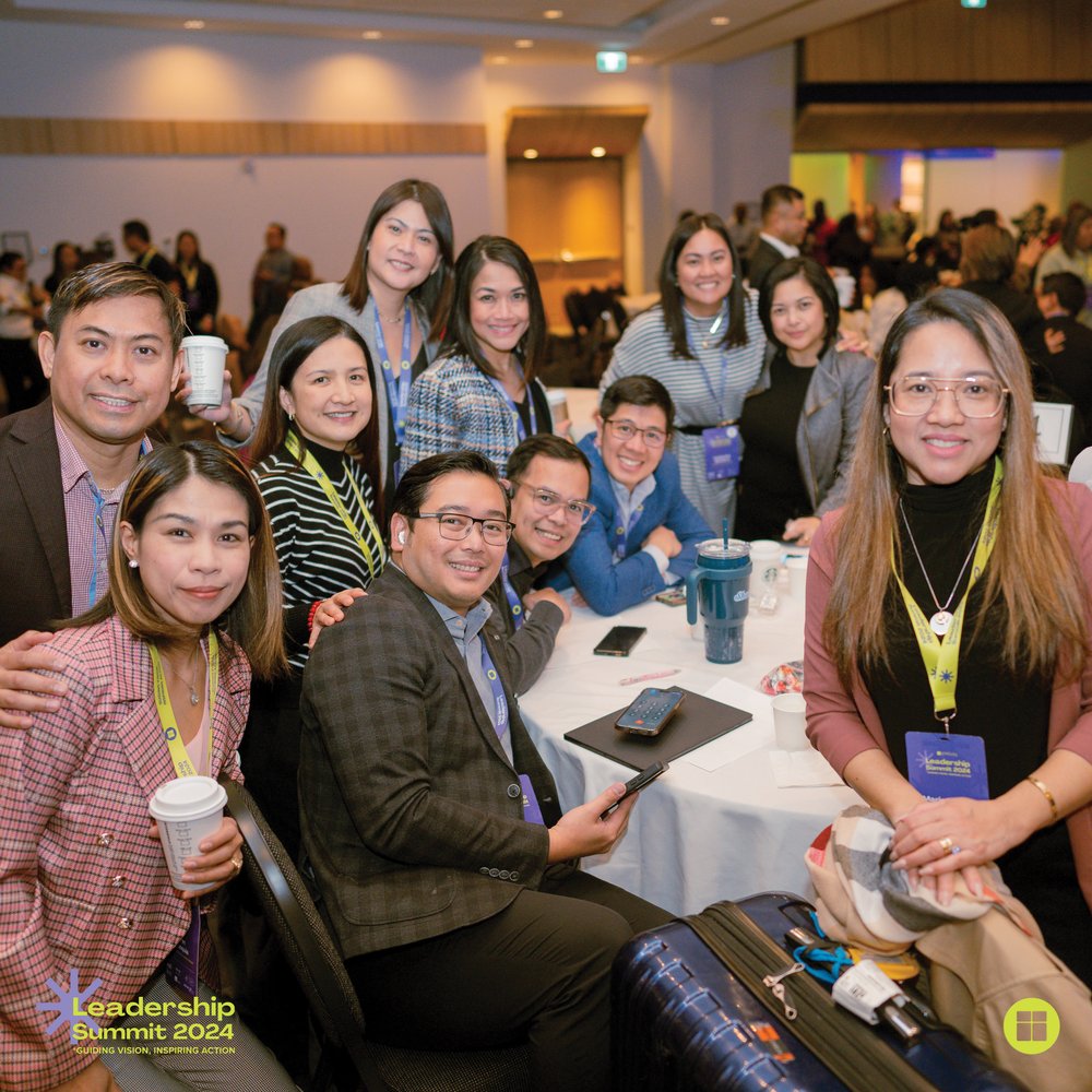 Greatway Leaders pose during a coffee break