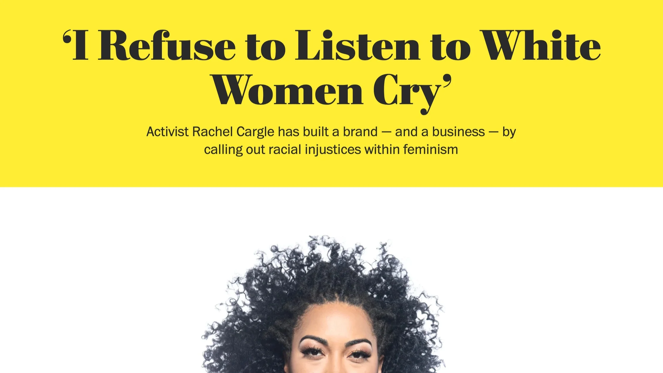 ‘I Refuse to Listen to White Women Cry’