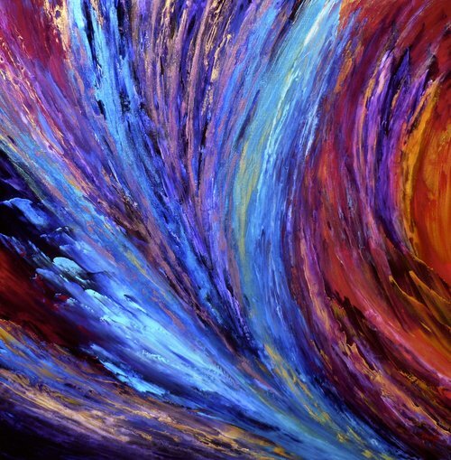 'Hope' acrylic on linen, 100 x 100cm