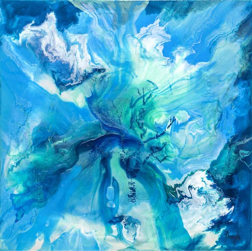 Tangata Whenua 2 acrylic on linen, 61 x 61cm