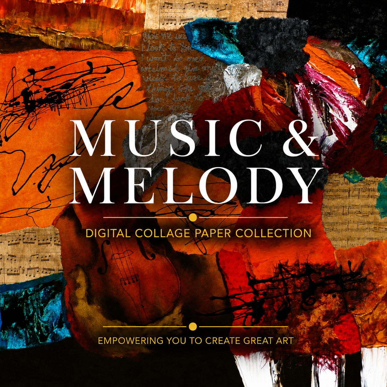 Music & Melody — Digital Collage Paper Collection