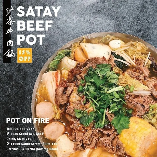 Stay calm and eat Hot Pot!
#Satay #chino #potonfire
-
All the call in &amp; pick up To-Go Orders are 15% off! (call 909-566-7777 to place your order)
-
You can also order Delivery on GrubHub, DoorDash, or UberEats!
DoorDash: http://bit.ly/pof-chino-D