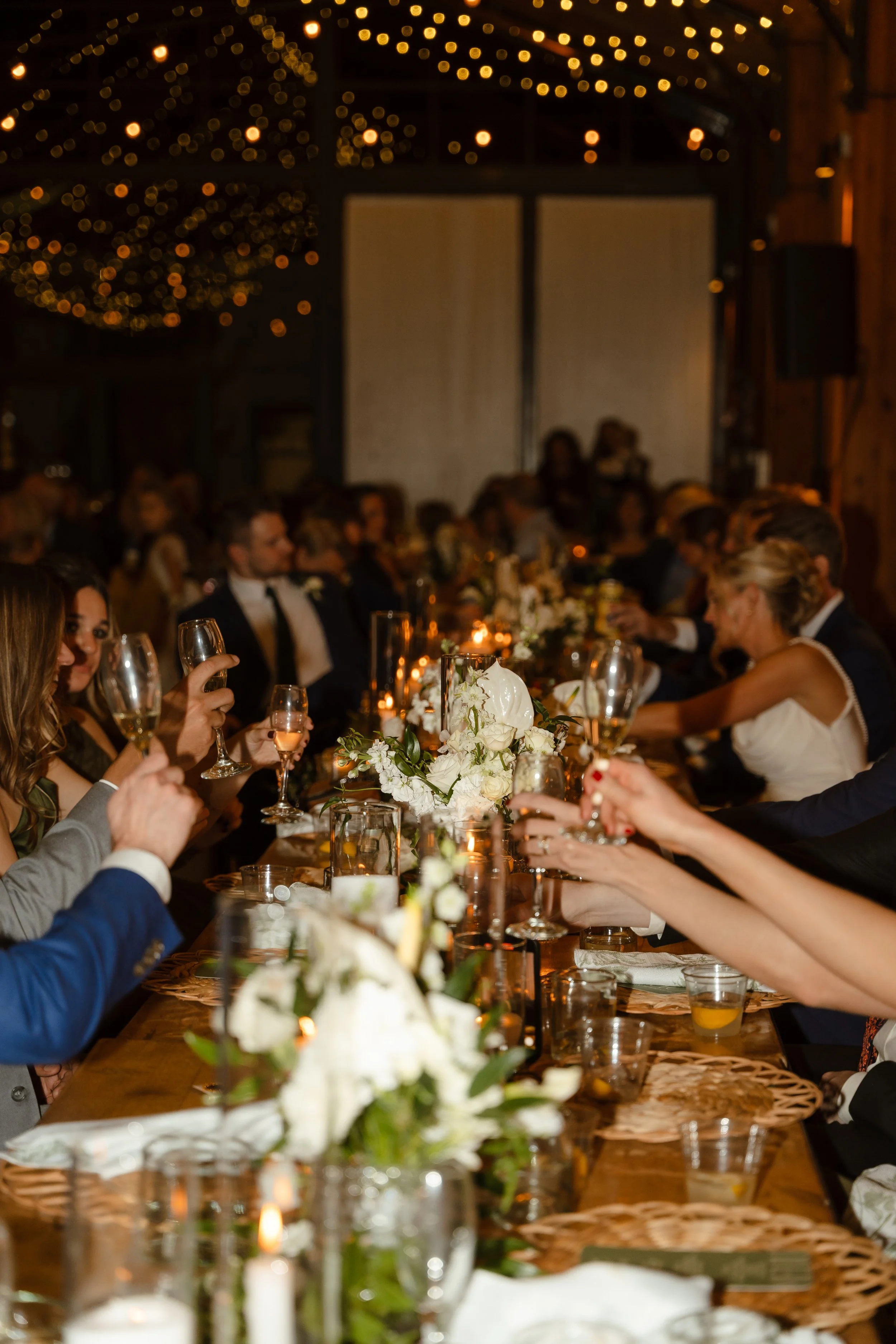 cheersting at head table