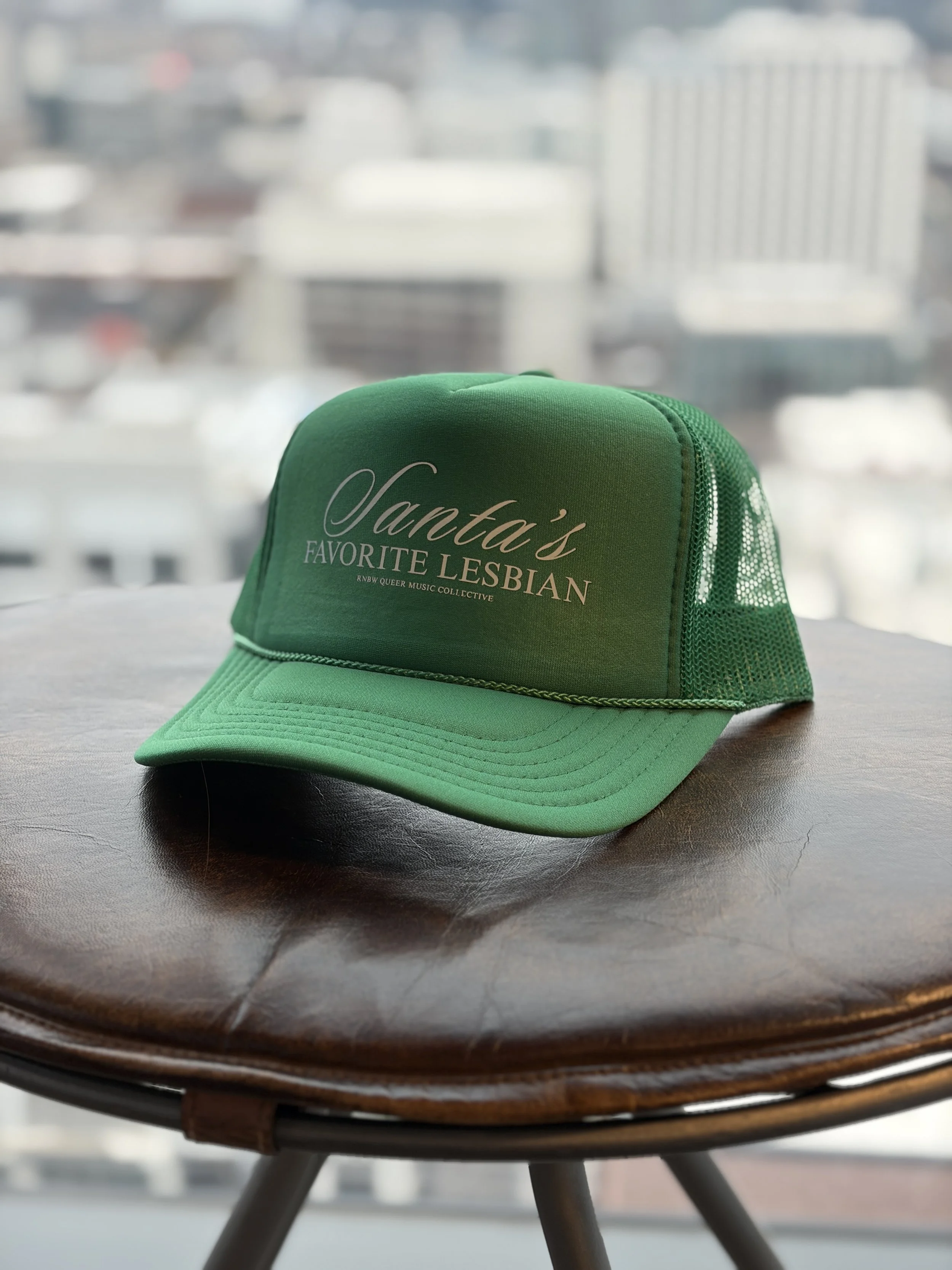 SANTAS FAVORITE LESBIAN HAT GREEN 3.jpg