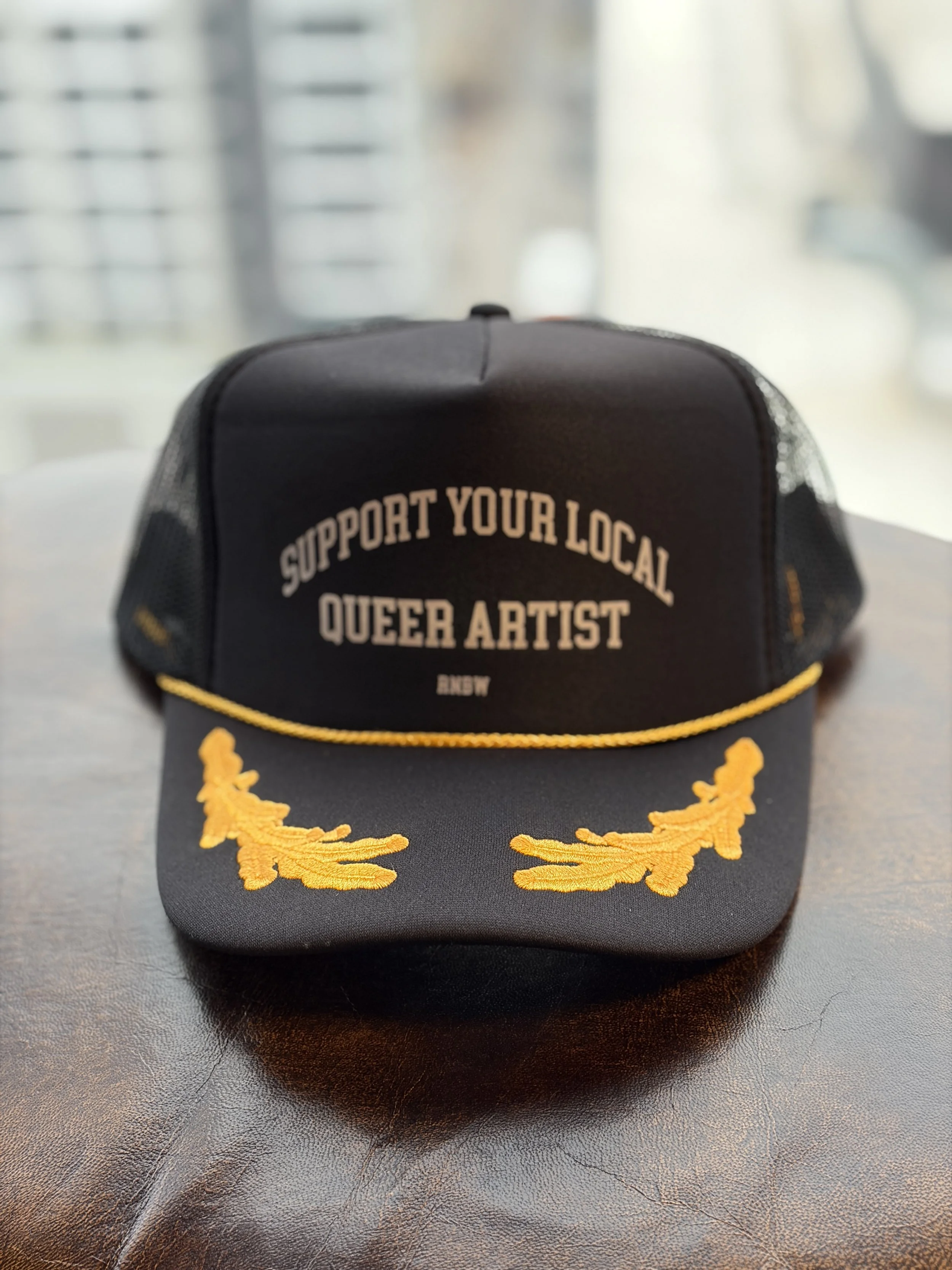 SUPPORT YOUR LOCAL QUEER ARTIST HAT 2 GAY.jpg
