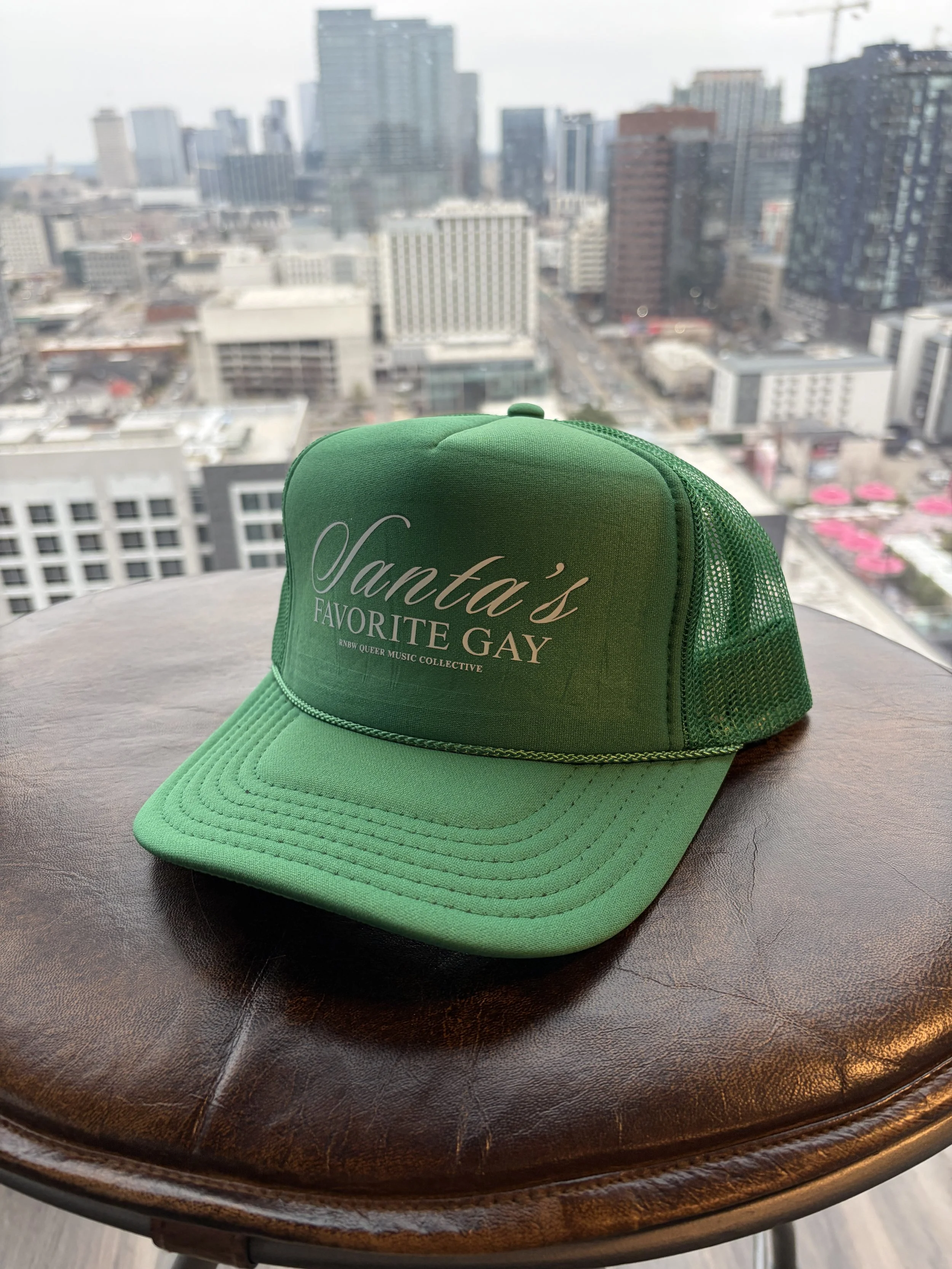 SANTAS FAVORITE GAY HAT PRIDE GREEN 2.JPG