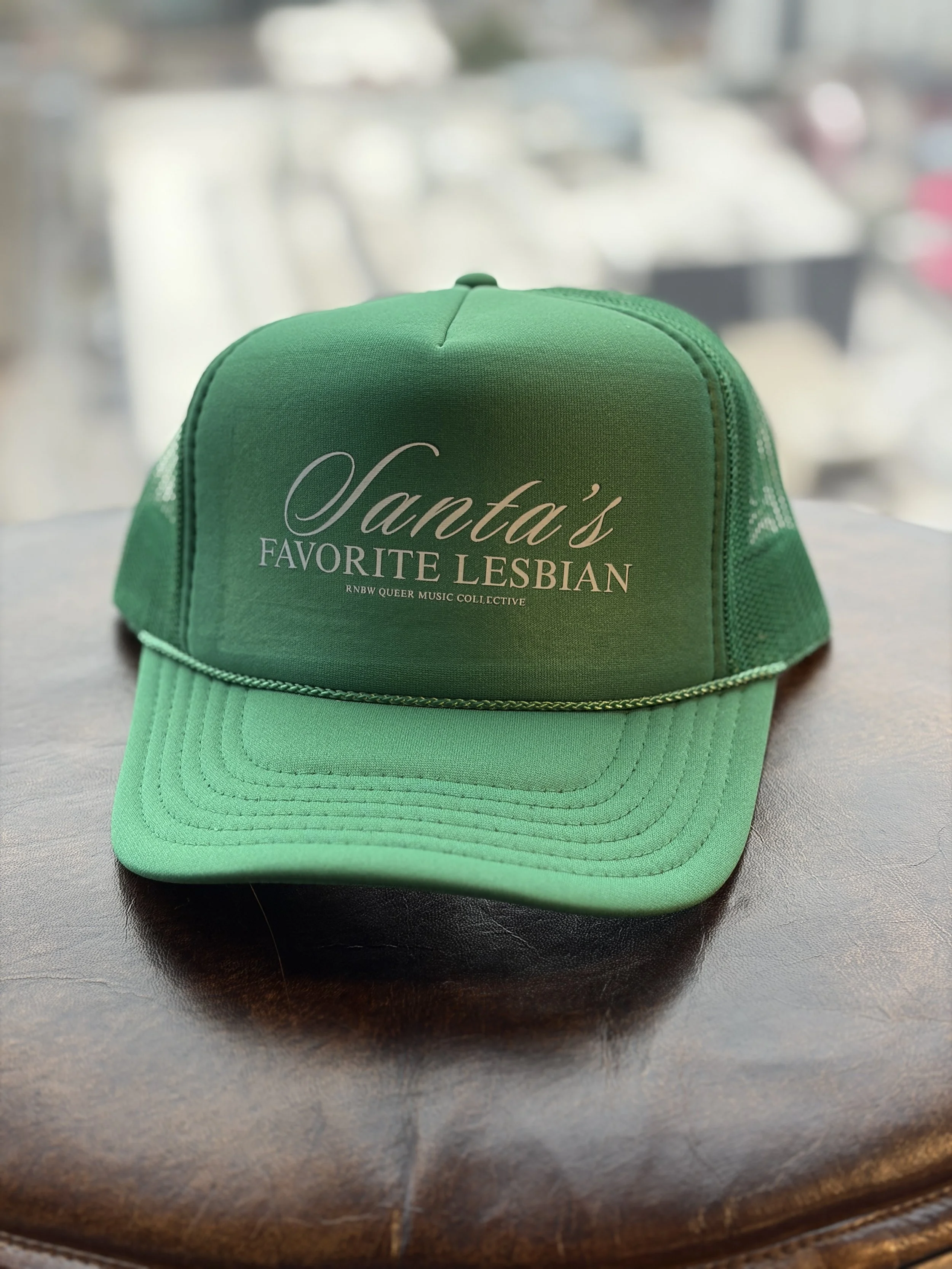 SANTAS FAVORITE LESBIAN HAT GREEN 2.jpg