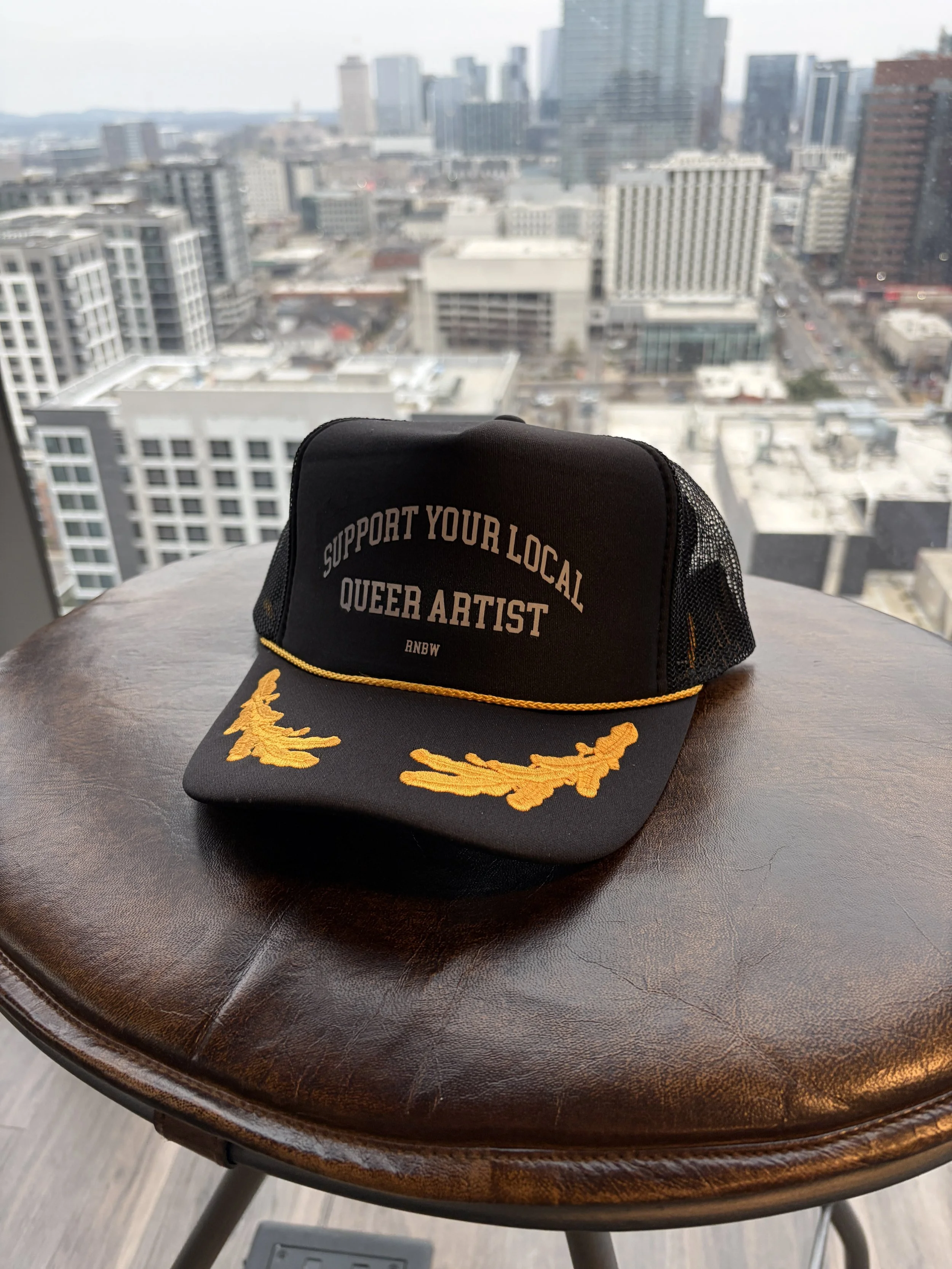 SUPPORT YOUR LOCAL QUEER ARTIST HAT 4 GAY.jpg