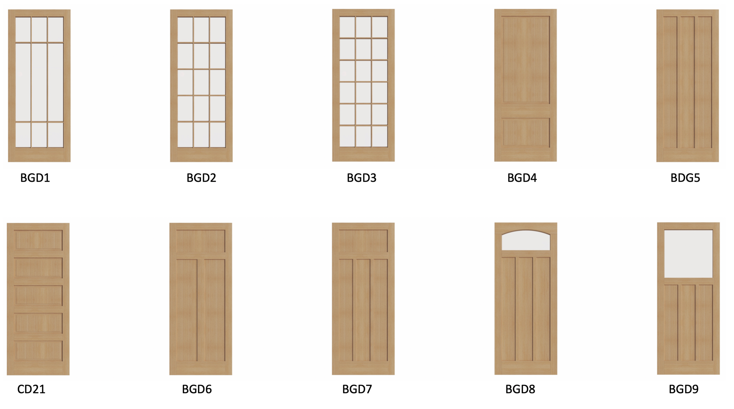 Wooden bungalow panel doors for Auckland bungalow style homes