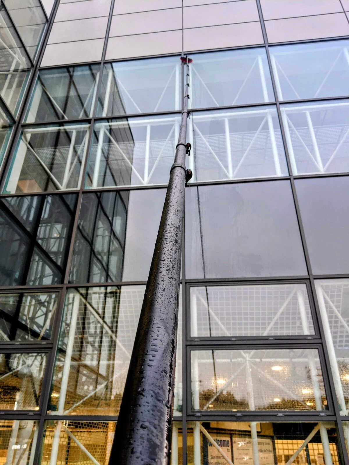 Pure Water Fed Pole Cleaning Large Commercial Property Windows