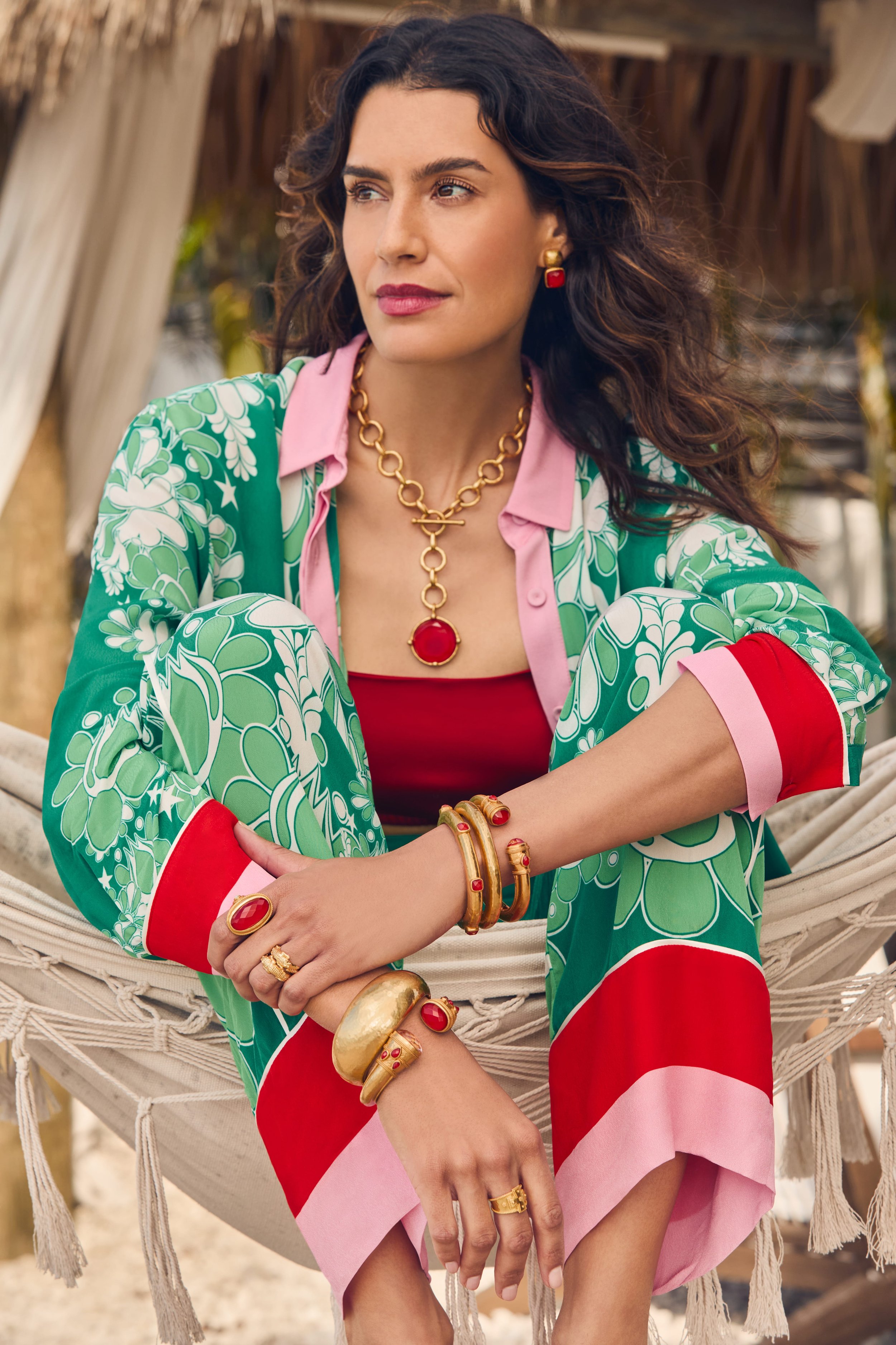   Julie Vos Summer 2025 - Miami, FL   Art Direction, Styling, Location Scouting, Production - Thomas Weiss  Creative Direction - Grace Hough  Photography/Videography - Peter Buckingham  Model - Florentina Kuhl  Hair and Make Up - Casey Garen  Styling