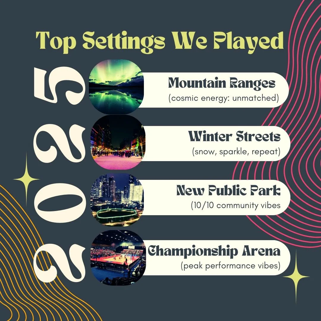 ✨ FOUNDY WRAPPED &mdash; PART 1 ✨
Top Settings We Played in 2025: mountains, winter streets, new parks, and championship arenas.
We really said &ldquo;range,&rdquo; didn&rsquo;t we?

Thanks to everyone who showed up with joy, curiosity, and many, man