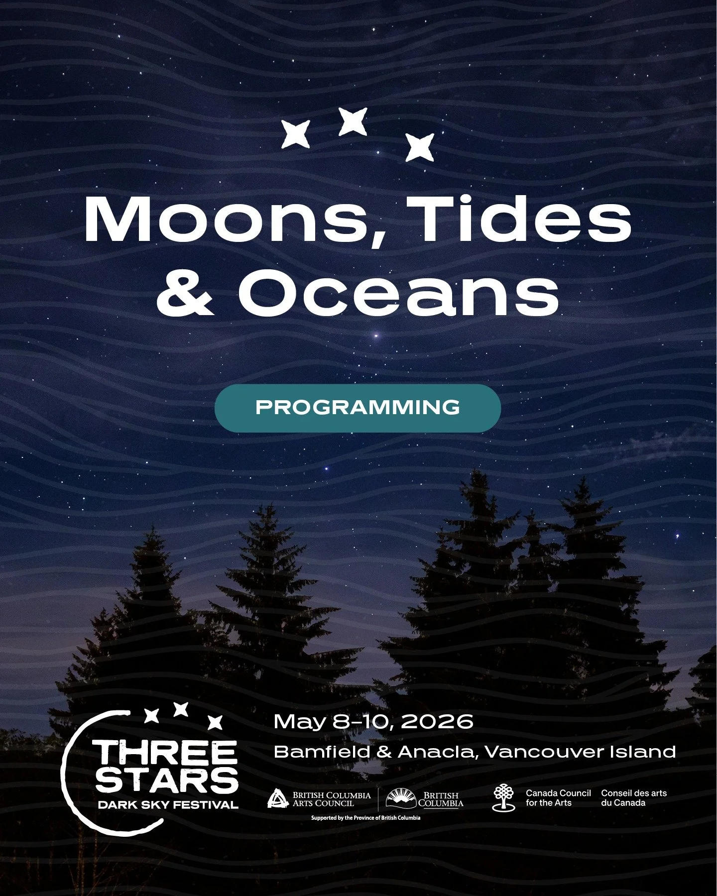 The sky moves the sea.

Yeah. Really.

The moon pulls the tides.
The tides shape the coast.
And somehow&hellip; it&rsquo;s all connected back to what&rsquo;s happening light-years above you.

Moons, Tides &amp; Ocean Cycles
May 8 | 7&ndash;9 PM
Pache
