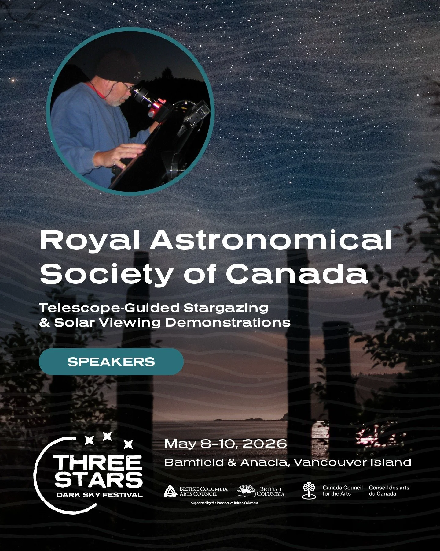 Look up.

This is where things start to make sense.
And also&hellip; get a little wild.

The Royal Astronomical Society of Canada is bringing guided stargazing to Pachena Bay &mdash; with professional telescopes and the kind of insight that turns tin