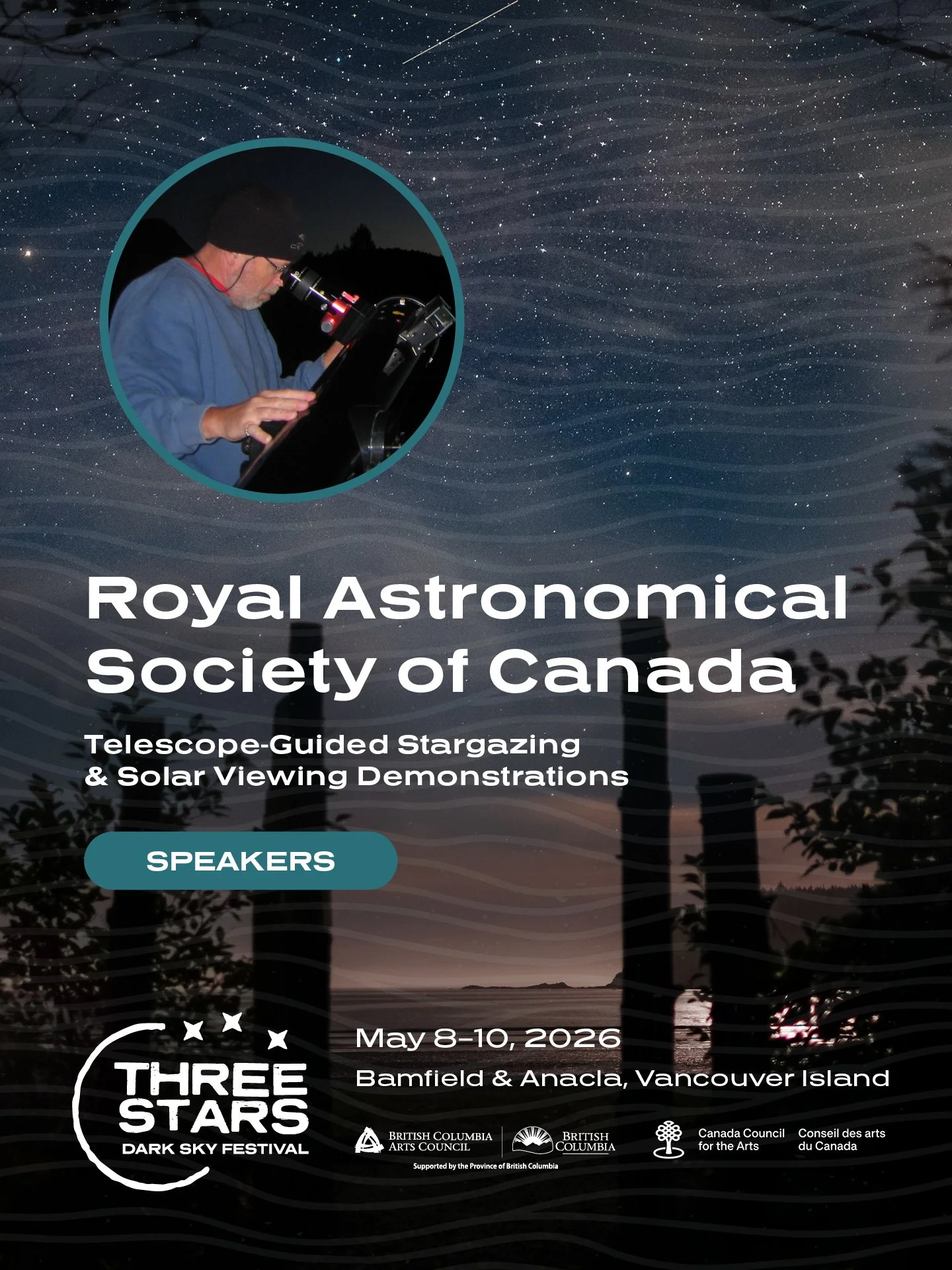 Look up. This is where the universe comes into focus.

The Royal Astronomical Society of Canada brings guided stargazing and solar viewing to the Three Stars Dark Sky Festival, offering a chance to explore the night sky, safely observe the Sun, and e