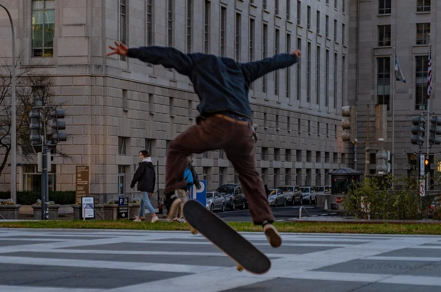 Shot from a long walk in downtown D.C. Haven&rsquo;t spent much time around the Freedom Plaza other than for political events, so I was happy to get something else from the spot.