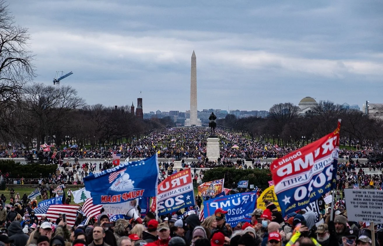 Scenes from Washington D.C. today, as Trump supporters protested all across the downtown area. After listening to various speakers at The Ellipse, demonstrators marched from the National Monument to the Capital Building, before subsequently storming 