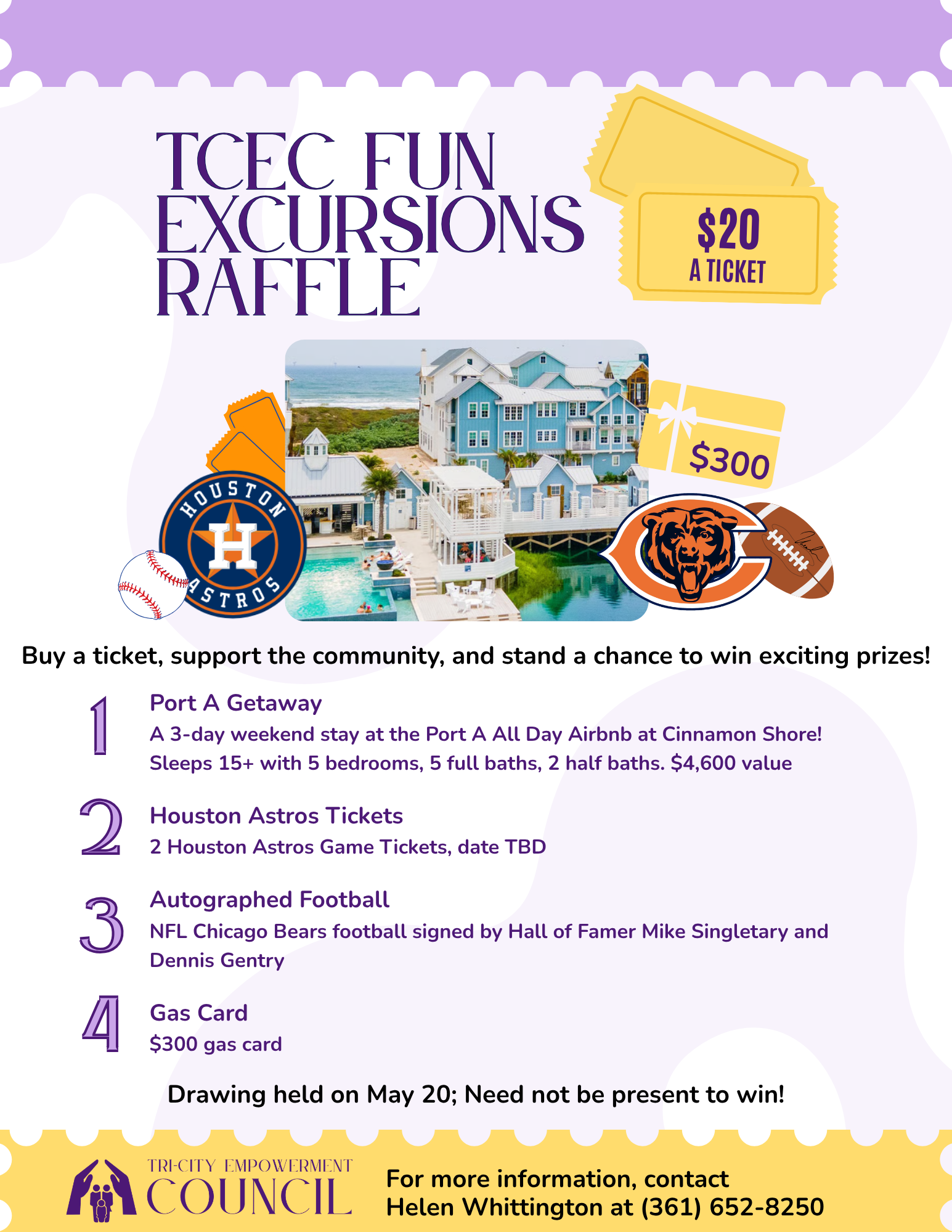 TCEC Fun Excursions Raffle