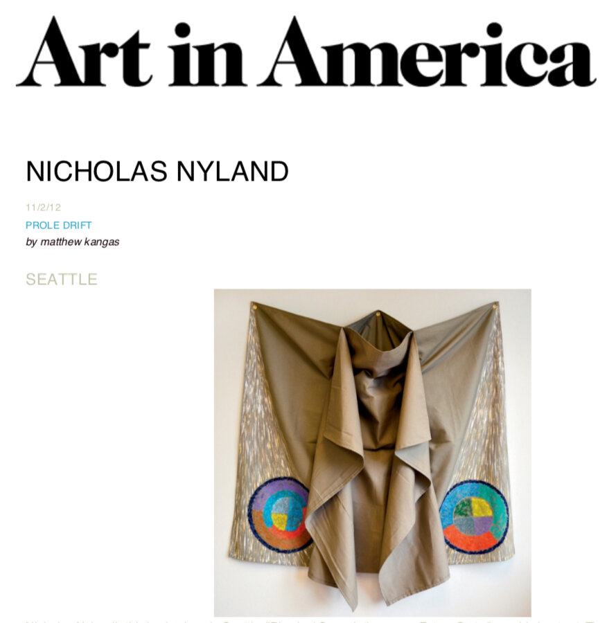 Art in America, November 2012