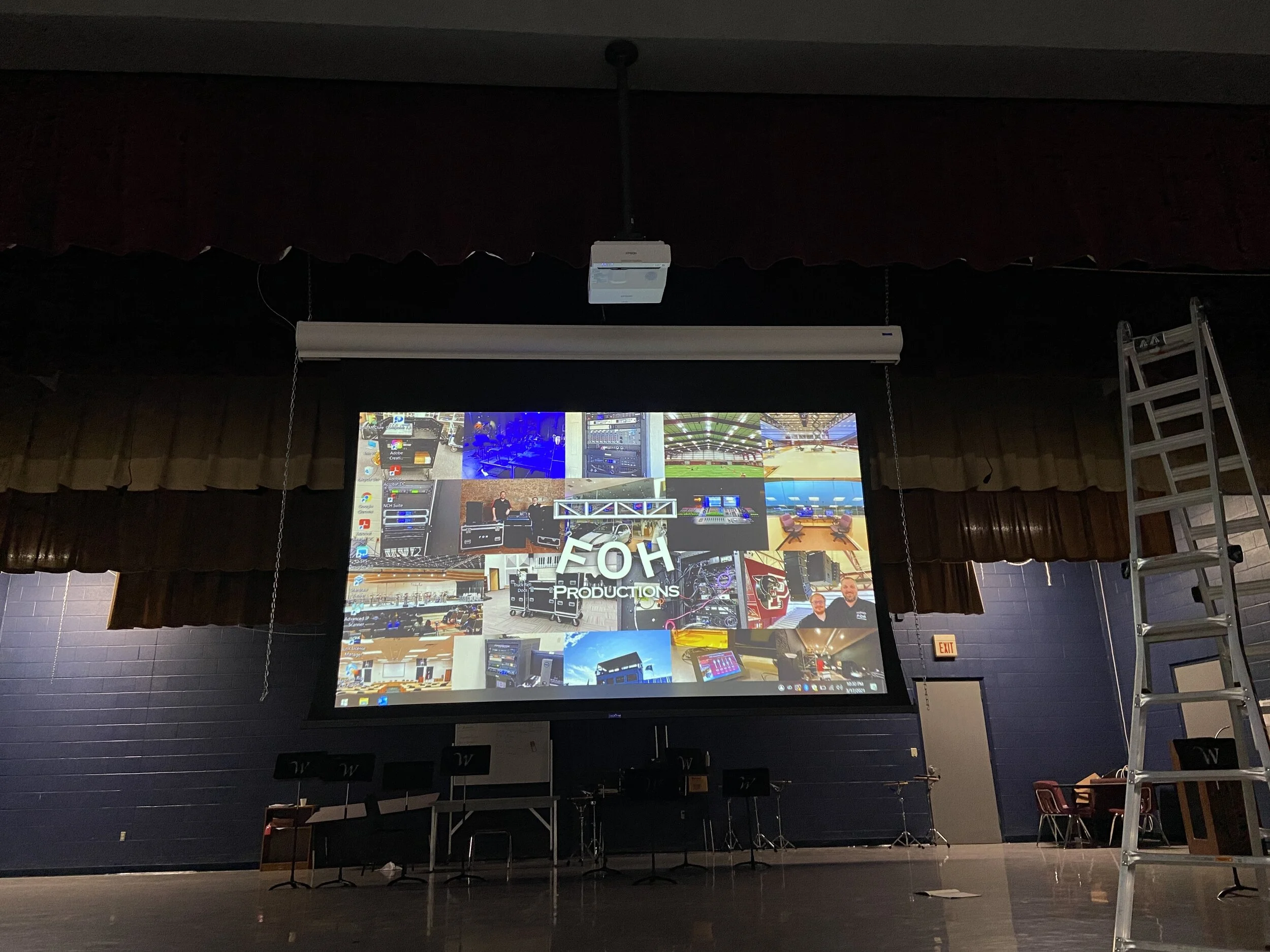 Whitesboro Middle School Projector