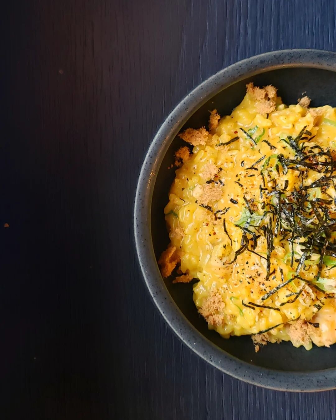Uni risotto.
This beautiful dish was originally part of our Iron Chef Experience where the customer had chosen uni as their choice of ingredient. What was born then is now a staple to our repertoire - fragrant saffron and sushi rice bathed in uni but