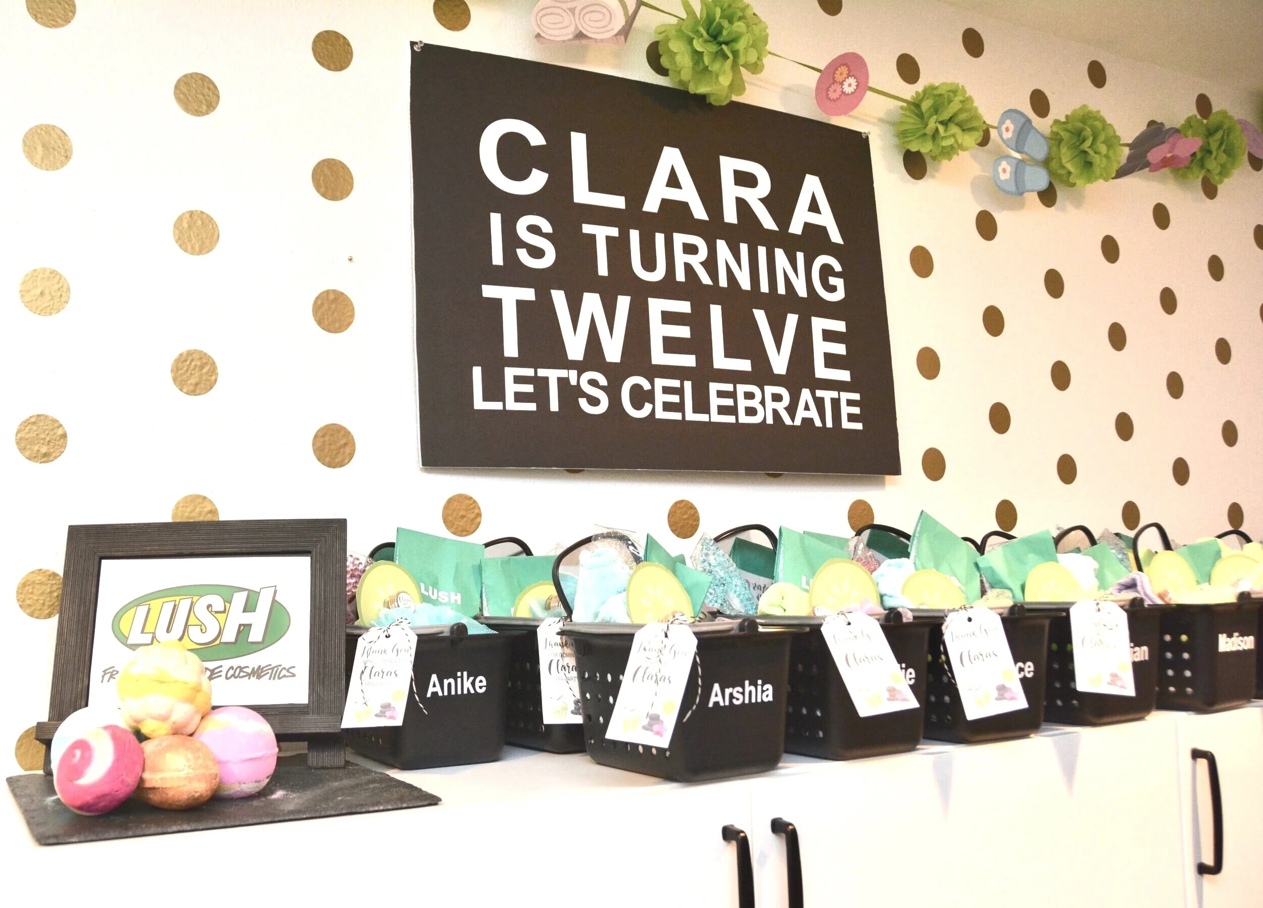 Spa Birthday Party Inspired by LUSH Cosmetics