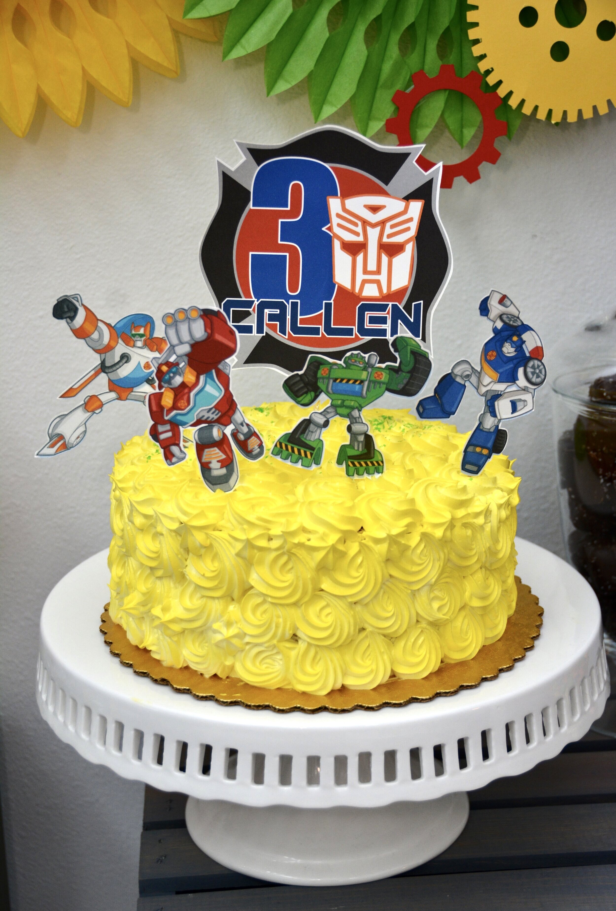 Transformers Rescue Bots inspired cake - Cakes by Aunt Sally | Facebook