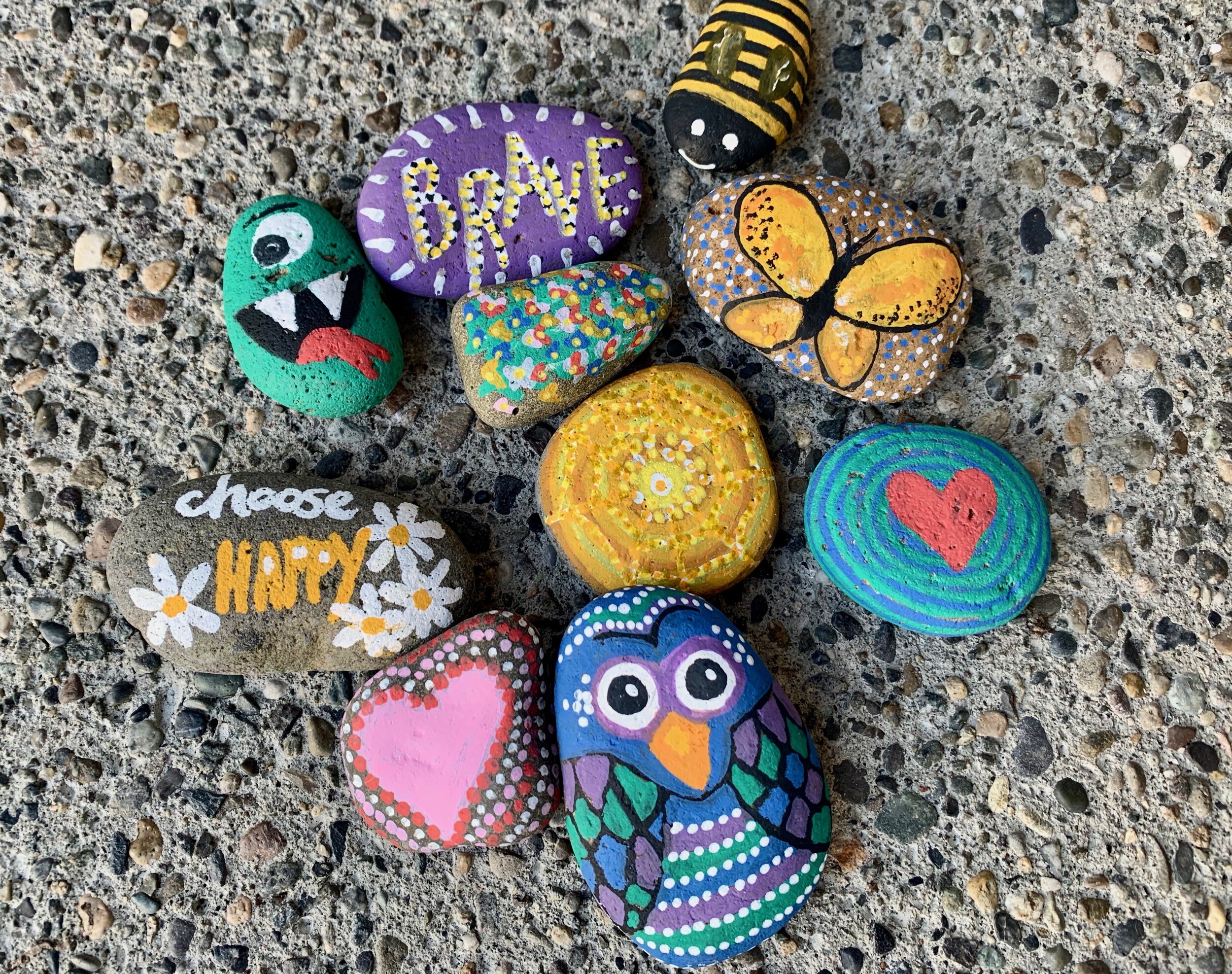 Rock Painting Kit for Kids Art Craft Birthday XMAS Gift Stones Paint DIY Set