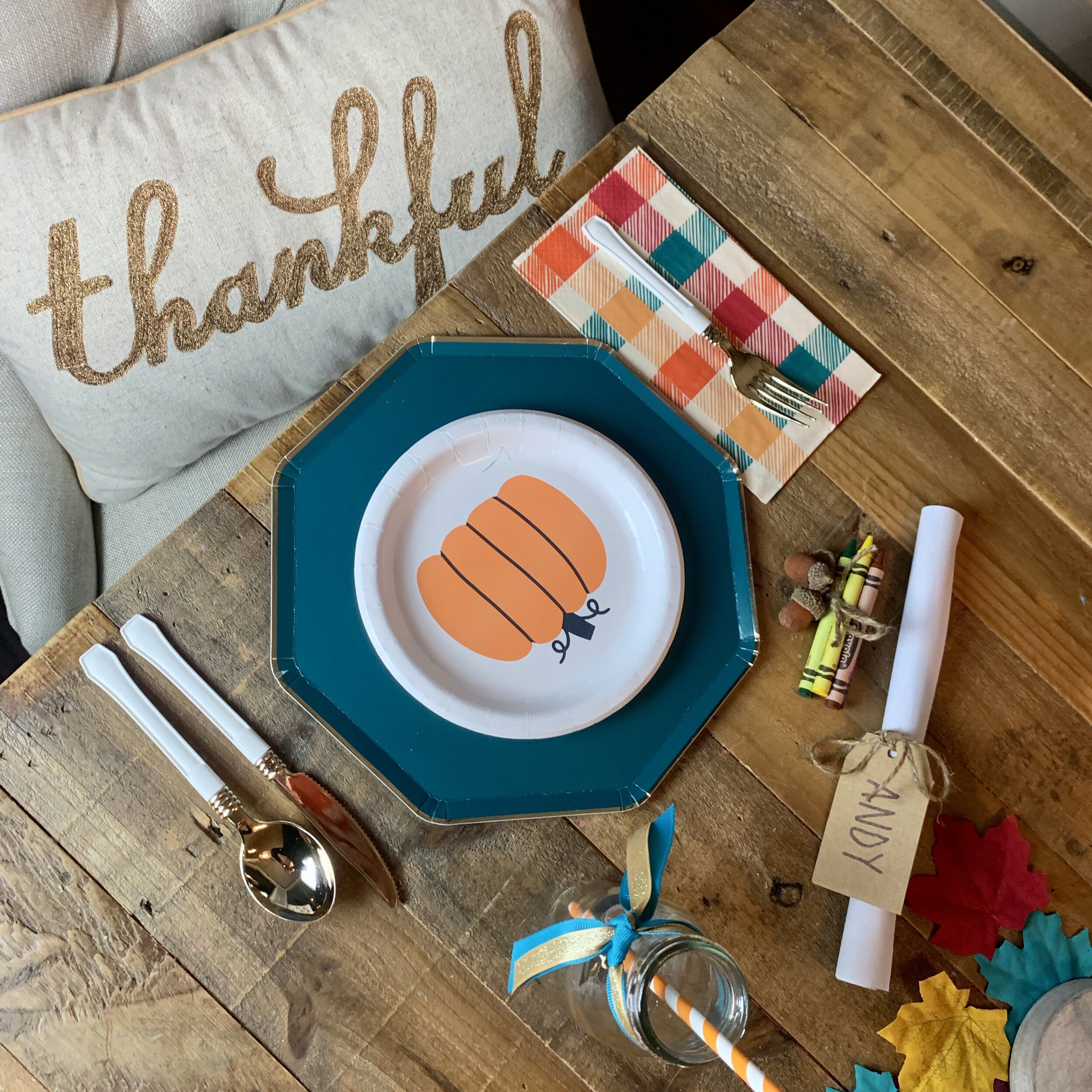 Colorful Thanksgiving Table — Davis & Scout Celebration Co.