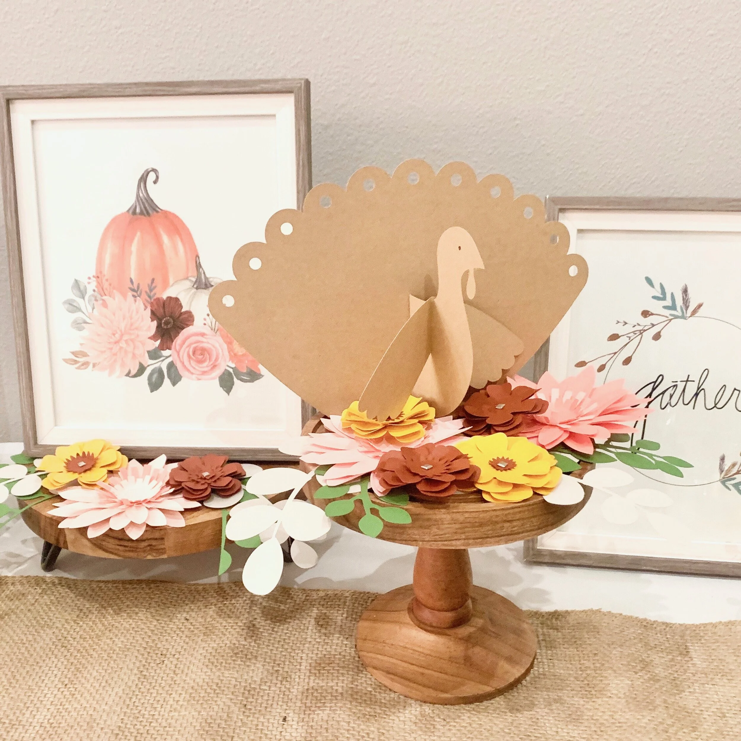 Paper Crafted Thanksgiving Table Decor