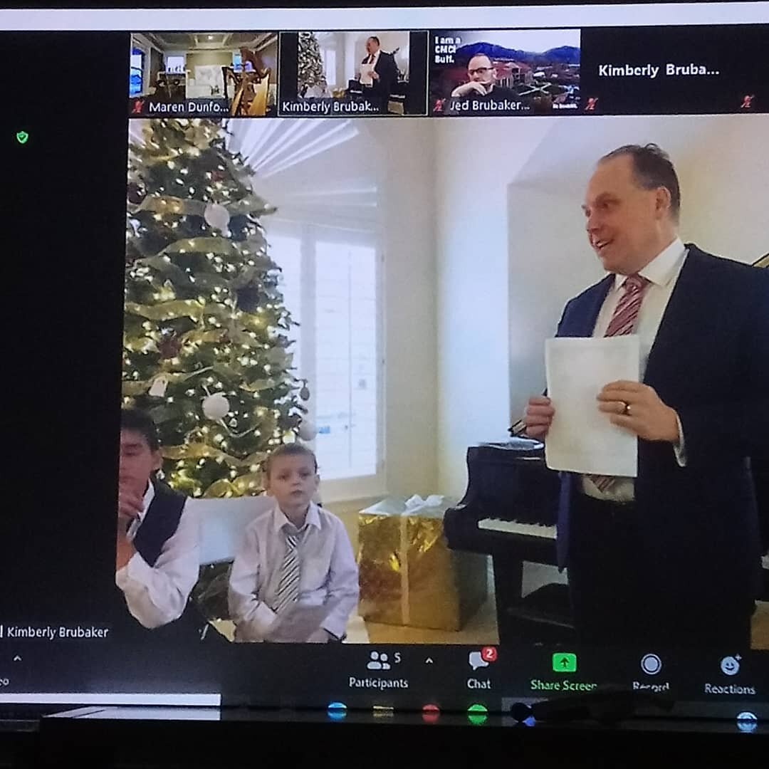 Our annual Brubaker family Christmas Concert was held this year over zoom. Technology has allowed us to participate in family traditions even when we can't be there in person. This is really making Christmas for me! 🎶🌲❤️