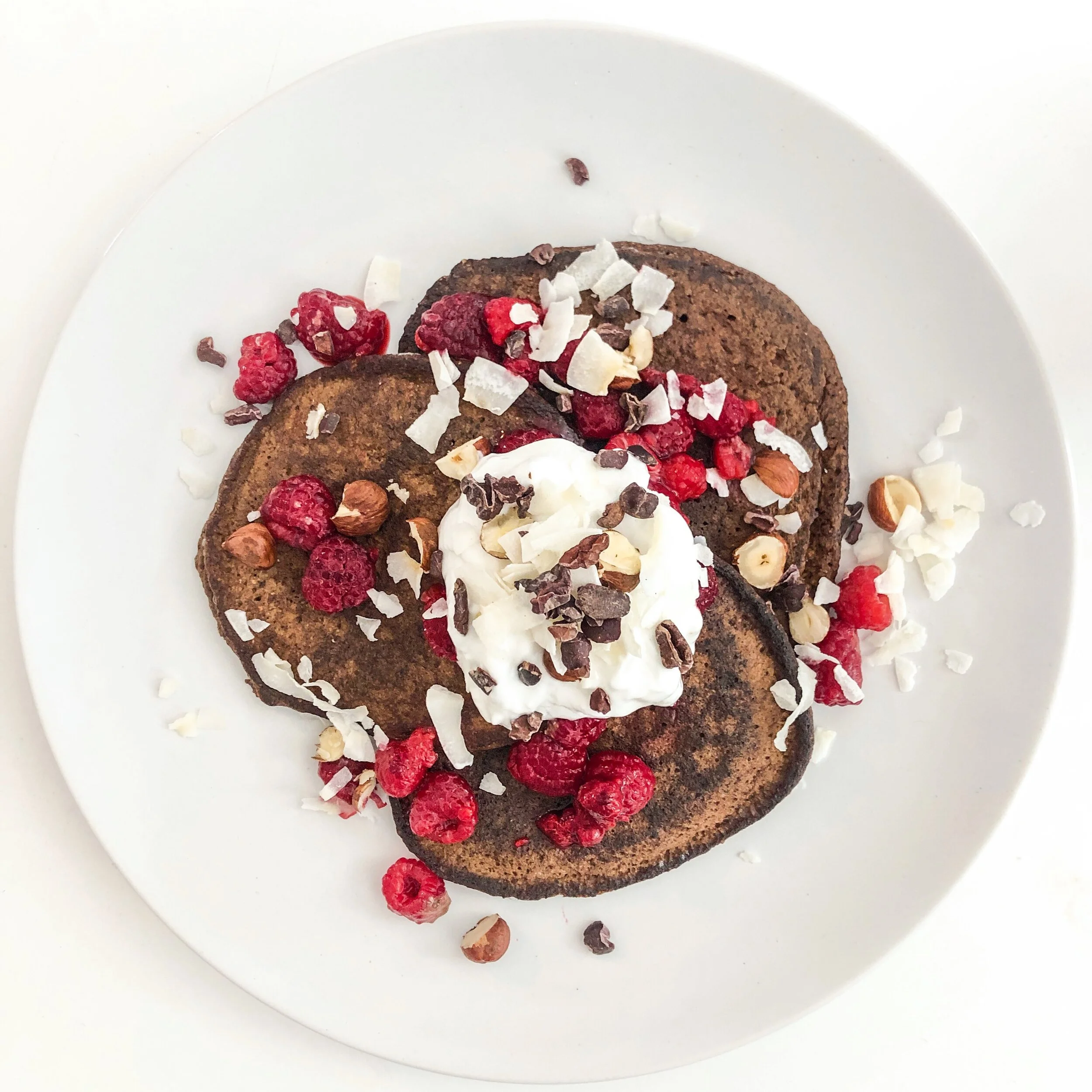 Low Carb Chocolate Pancakes — Health With Bec