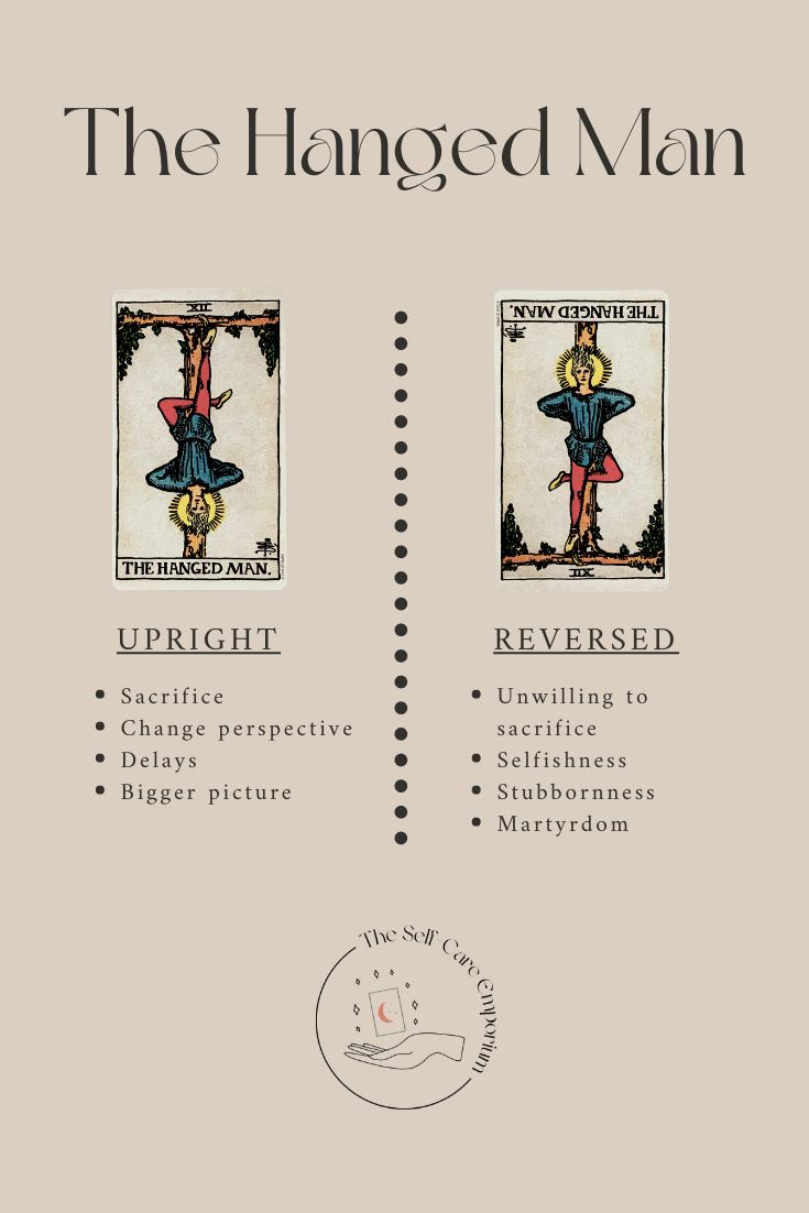 The Hanged Man Tarot Card Meanings, Tarot Oak