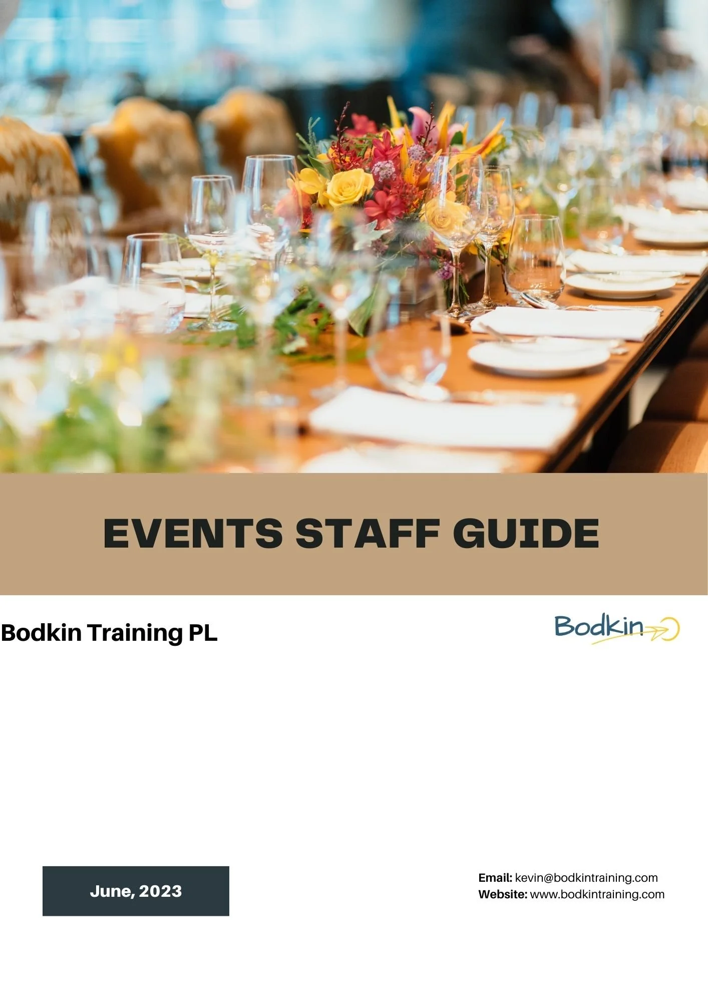 Catering Events Staff Manual