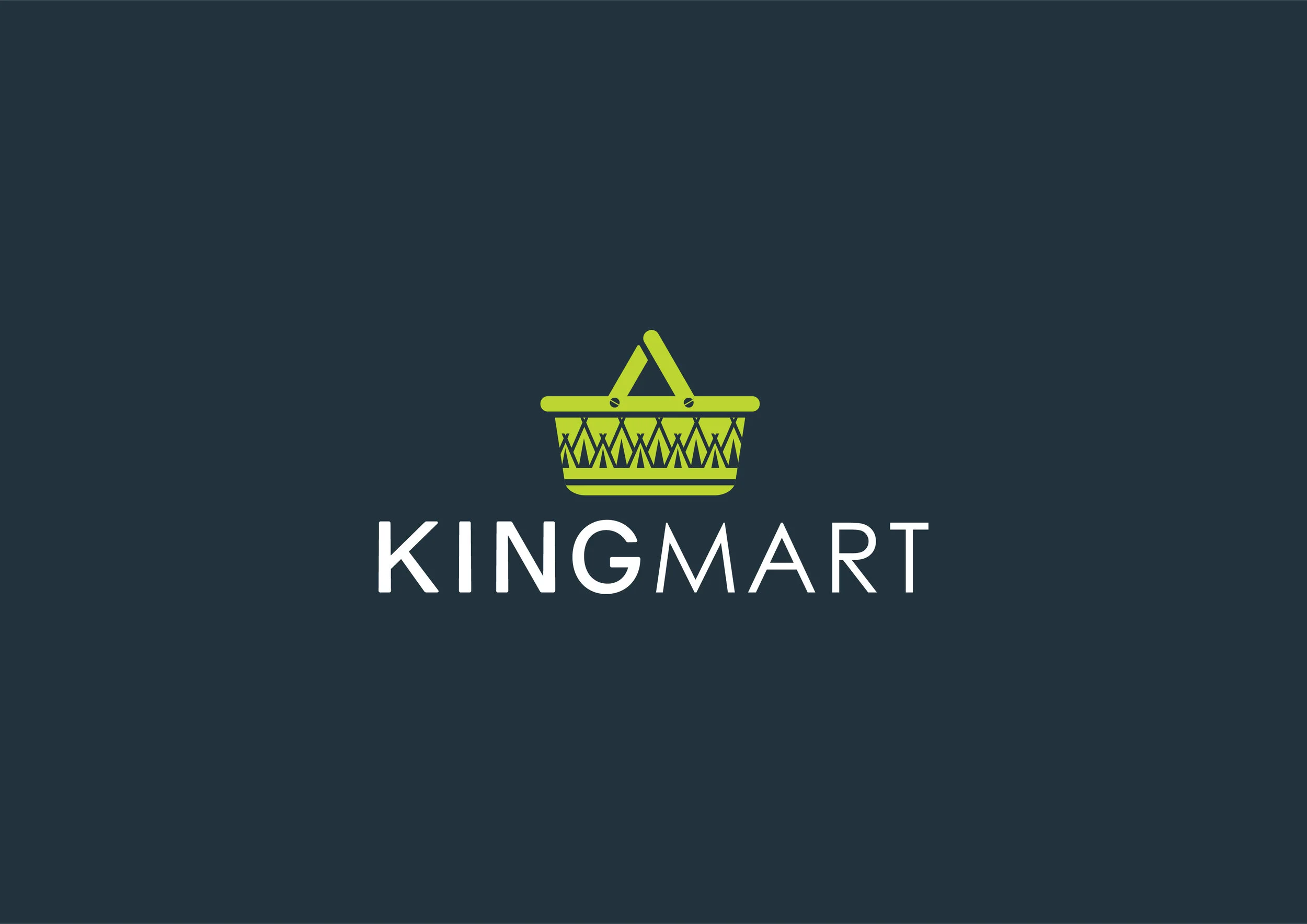 KingMart Brand Logo Design