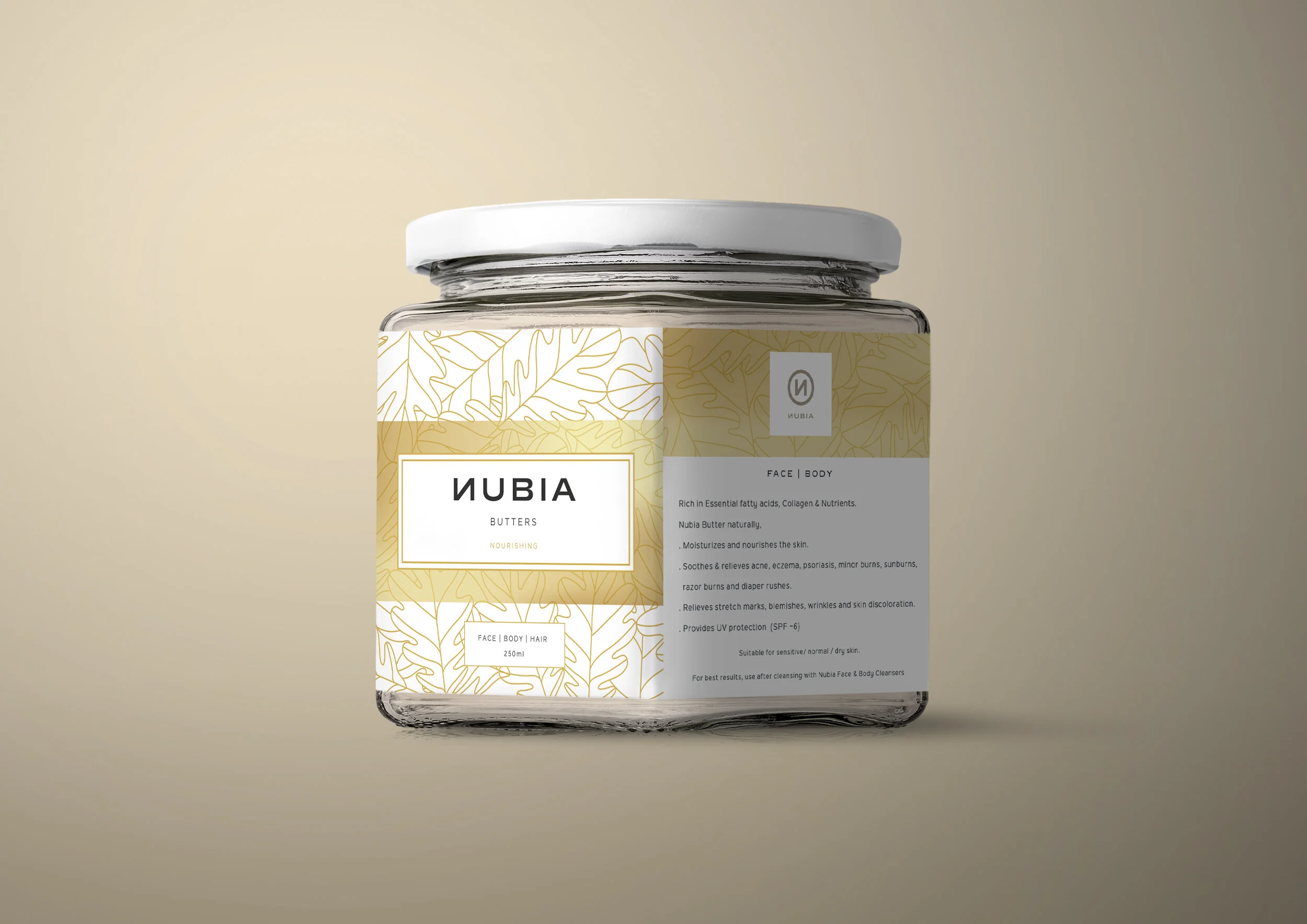 Nubia Butters Product Label Design