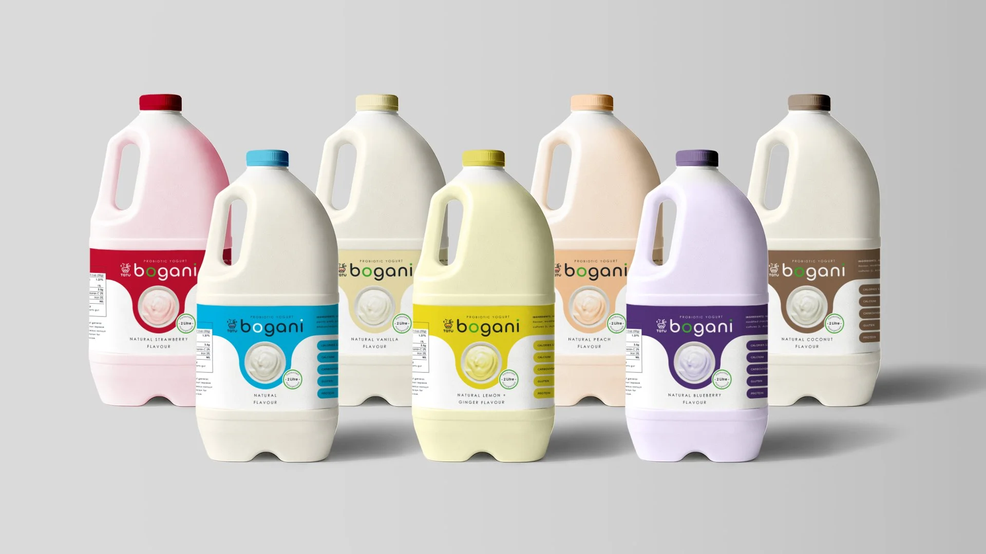 Bogani Yogurt 2 Litre Label Designs