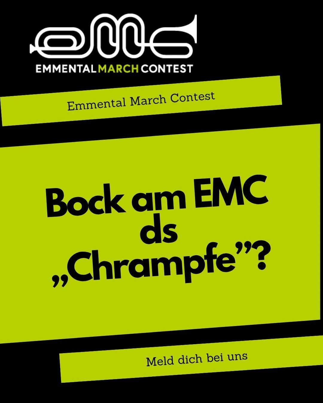 Lust Helfer zu werden am EMC 2025?💚

Wie bei jedem Anlass braucht auch der EMC zahlreiche freiwillige Helfer um den Event durchzuf&uuml;hren. Deshalb suchen wir Helfer die Lust haben zu &bdquo;Chrampfen&quot; und so den EMC unterst&uuml;tzen wollen.