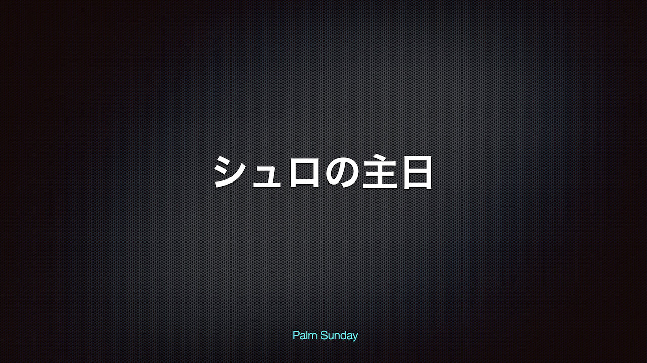 マタイの福音書 21:1-11⎪シュロの主日