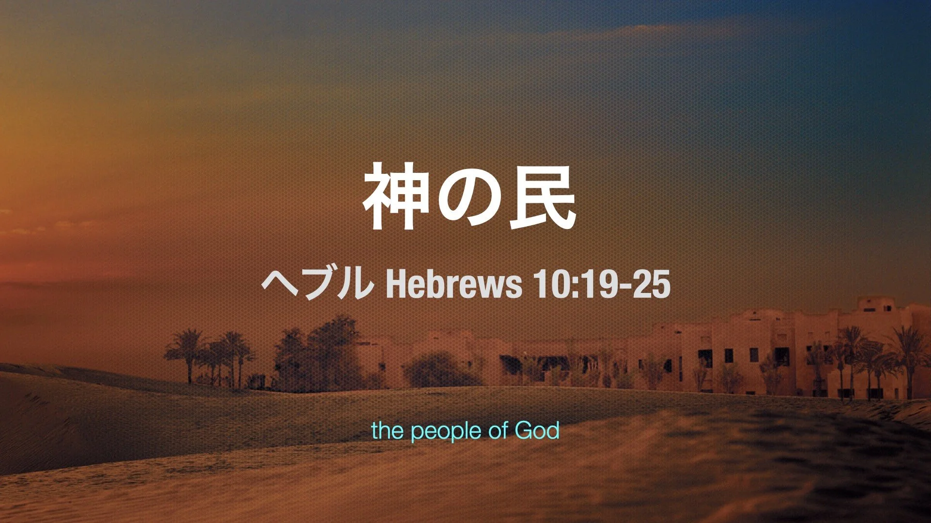 Hebrews 10:19-25⎪The People of God